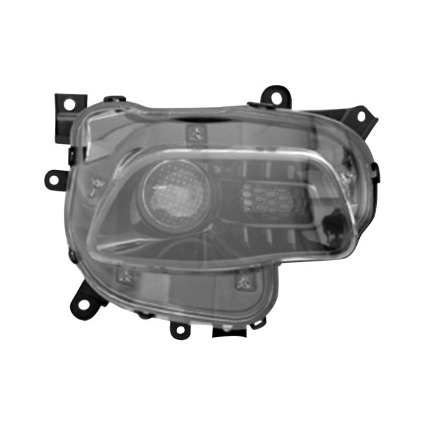 Alzare® - Passenger Side Replacement Headlight, Jeep Cherokee
