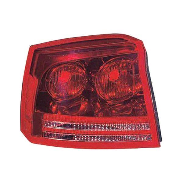 Alzare® - Driver Side Replacement Tail Light Lens and Housing, Dodge Charger