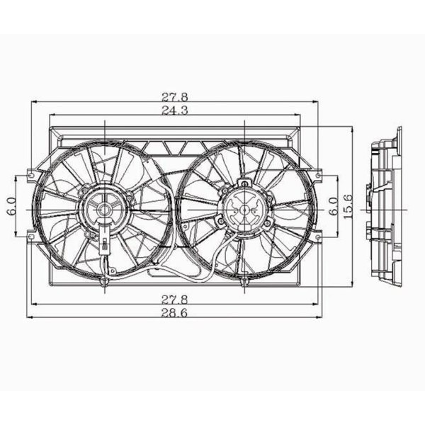 Alzare® - Engine Cooling Fan Assembly