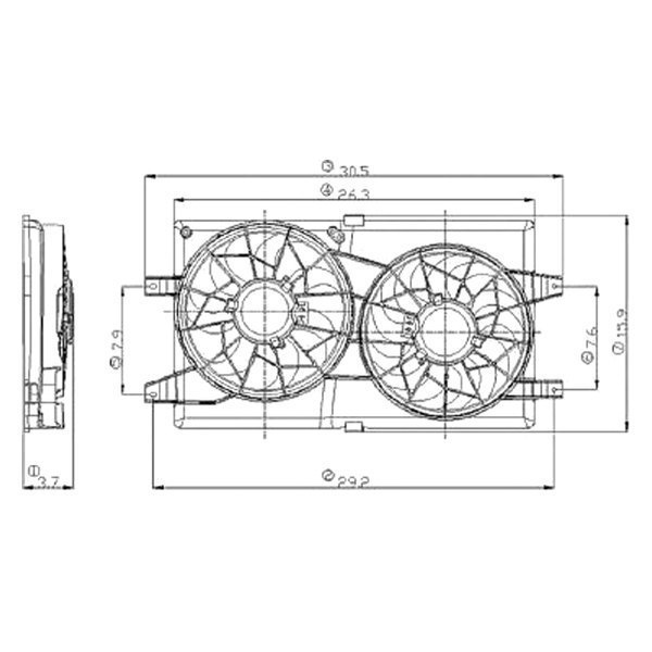 Alzare® - Engine Cooling Fan Assembly