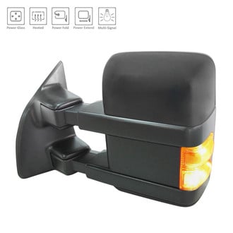 Alzare® - Driver Side Power Towing Mirror (Heated, Foldaway) (Standard Line)