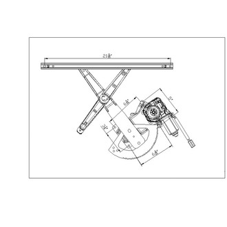 Alzare® FO1351115 - Front Passenger Side Power Window Regulator without Motor