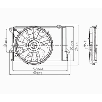 Alzare® - Engine Cooling Fan Assembly