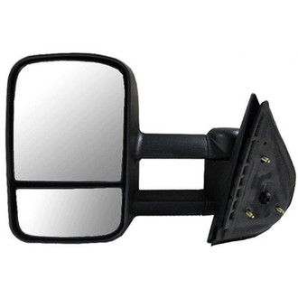 Alzare® - Driver Side Manual Towing Mirror (Non-Heated, Foldaway) (Standard Line)