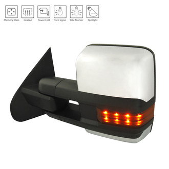 Alzare® - Driver Side Power Towing Mirror (Heated, Foldaway) (Standard Line)