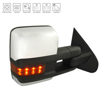Alzare® - Passenger Side Power Towing Mirror (Heated, Foldaway) (Standard Line)
