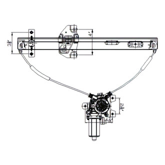 Alzare® - Power Window Regulator and Motor Assembly
