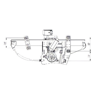 Alzare® GM1351191 - Front Passenger Side Power Window Regulator and Motor Assembly