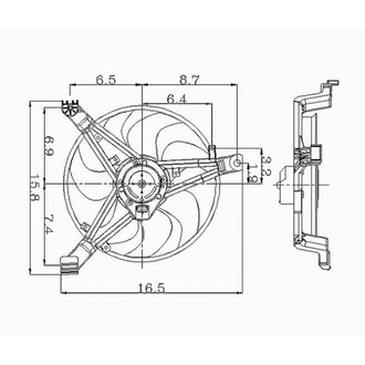 Alzare® - Engine Cooling Fan Assembly