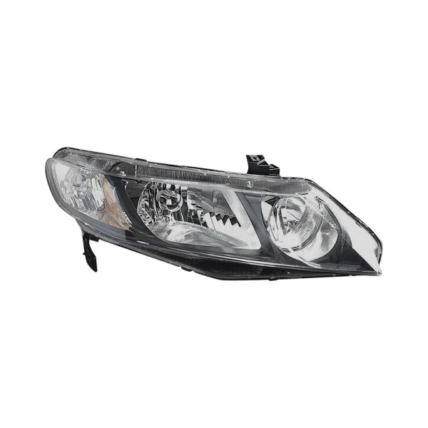 Alzare® - Passenger Side Replacement Headlight, Honda Civic