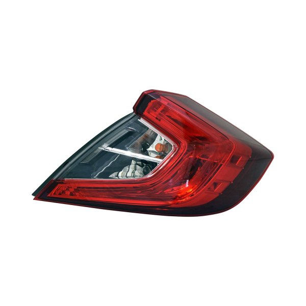 Alzare® - Passenger Side Outer Replacement Tail Light, Honda Civic