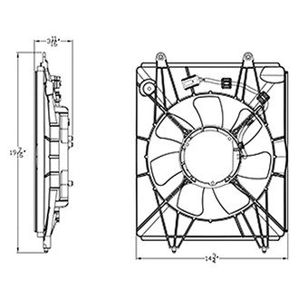 Alzare® - A/C Condenser Fan Assembly