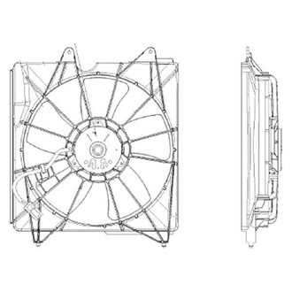 Alzare® - Driver Side Engine Cooling Fan Assembly