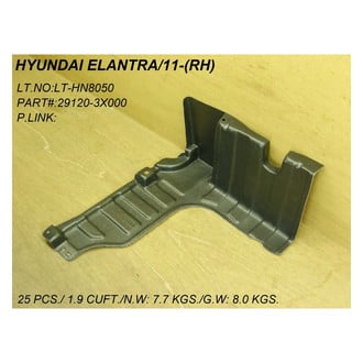 Alzare® - Front Passenger Side Splash Shield (Standard Line)