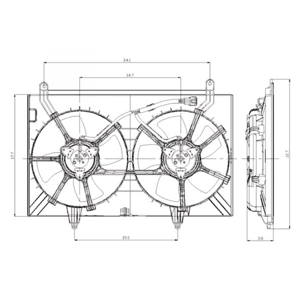 Alzare® - Engine Cooling Fan Assembly