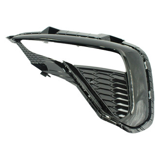 Alzare® KI1038132 - Front Outer Driver Side Fog Light Bezel (Standard Line)