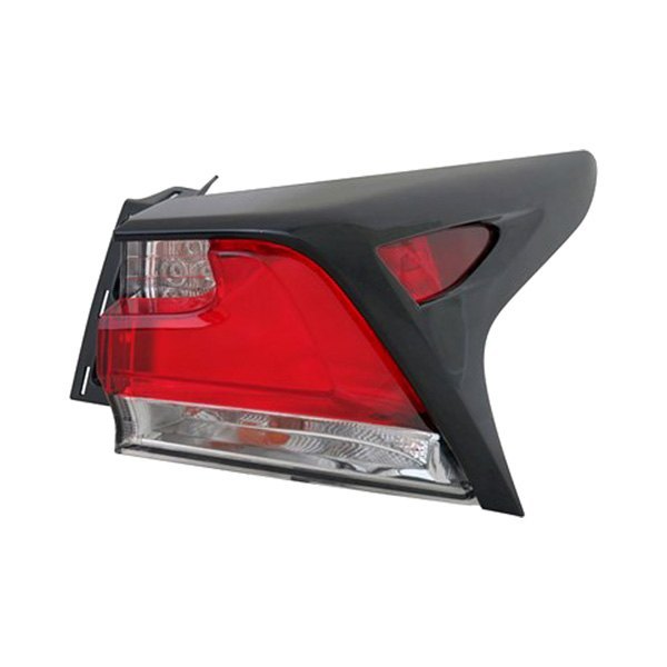 Alzare® - Passenger Side Outer Replacement Tail Light Lens and Housing