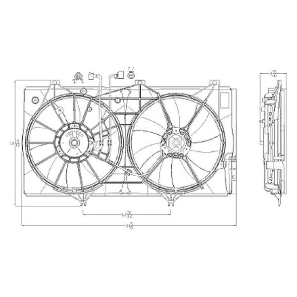 Alzare® - Engine Cooling Fan Assembly