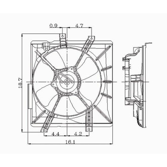 Alzare® - Engine Cooling Fan Assembly