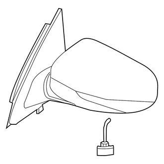 Alzare® - Driver Side Power View Mirror (Heated, Foldaway) (Standard Line)