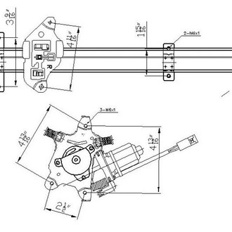 Alzare® - Front Passenger Side Power Window Regulator and Motor Assembly