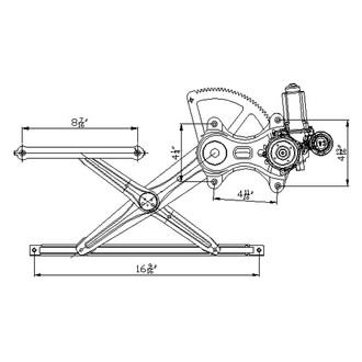 Alzare® - Power Window Regulator and Motor Assembly