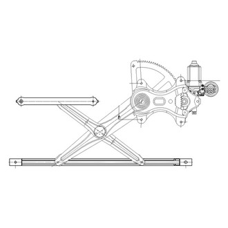 Alzare® - Power Window Regulator and Motor Assembly