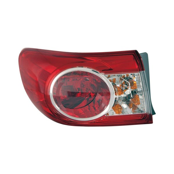 Alzare® - Driver Side Outer Replacement Tail Light, Toyota Corolla