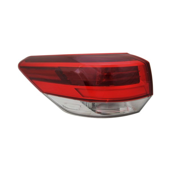 Alzare® - Driver Side Outer Replacement Tail Light, Toyota Highlander