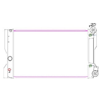 Alzare® TO3010324 - Engine Coolant Radiator