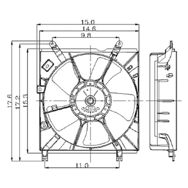 Alzare® - Engine Cooling Fan Assembly