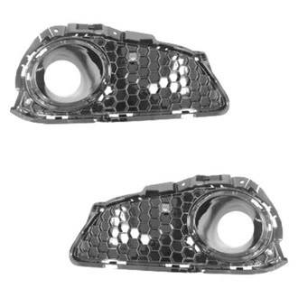Alzare® - Front Outer Driver and Passenger Side Fog Light Bezel Set (Standard Line)