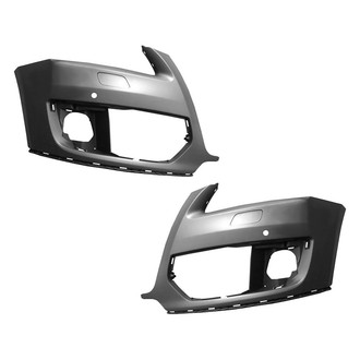 Alzare® - Front Driver and Passenger Side Bumper Cover Set (Standard Line)