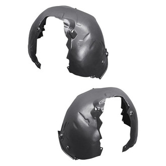Alzare® - Front Driver and Passenger Side Fender Liner Rear Section Set (Standard Line)