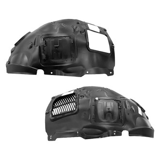 Alzare® - Front Driver and Passenger Side Fender Liner Front Section Set (Standard Line)