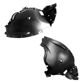 Alzare® - Front Driver and Passenger Side Fender Liner Front Section Set (Standard Line)