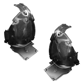 Alzare® - Front Rearward Driver and Passenger Side Fender Liner Rear Section Set (Standard Line)