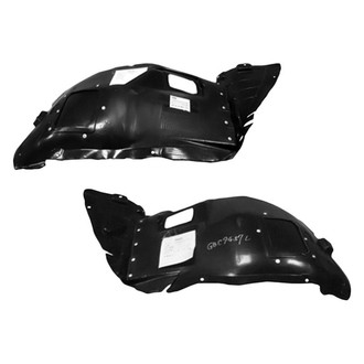 Alzare® - Front Driver and Passenger Side Fender Liner Front Section Set (Standard Line)