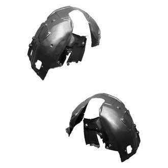 Alzare® - Front Driver and Passenger Side Fender Splash Shield Set (Standard Line)