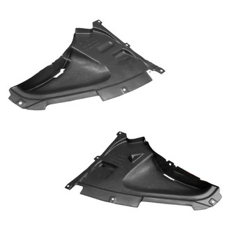 Alzare® - Front Driver and Passenger Side Fender Splash Shield Set (Standard Line)