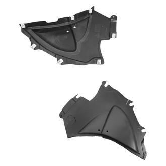 Alzare® - Front Driver and Passenger Side Fender Splash Shield Set (Standard Line)