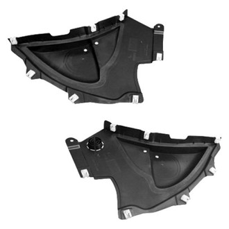 Alzare® - Front Driver and Passenger Side Fender Splash Shield Set (CAPA Certified)