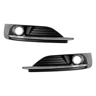 Alzare® - Front Driver and Passenger Side Fog Light Bezel Set (Standard Line)