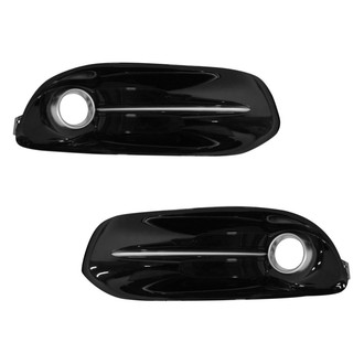 Alzare® - Front Driver and Passenger Side Fog Light Bezel Set (Standard Line)