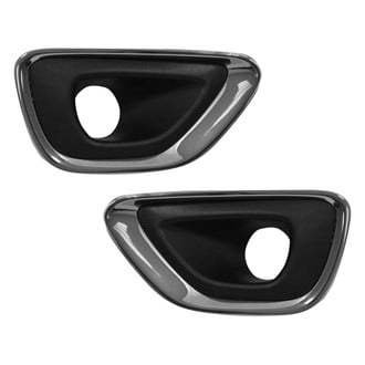 Alzare® - Front Driver and Passenger Side Fog Light Bezel Set (Standard Line)