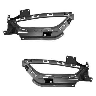 Alzare® - Front Driver and Passenger Side Fog Light Bezel Set (Standard Line)