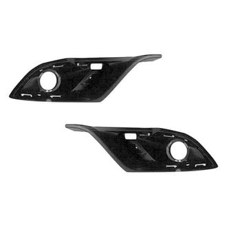 Alzare® - Front Inner Driver and Passenger Side Fog Light Bezel Set (CAPA Certified)