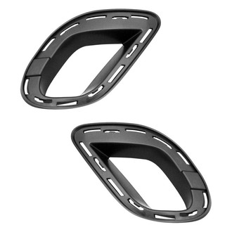 Alzare® - Front Driver and Passenger Side Fog Light Bezel Adaptor Bracket Set (Standard Line)