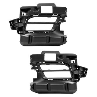 Alzare® - Front Driver and Passenger Side Fog Light Bezel Set (Standard Line)