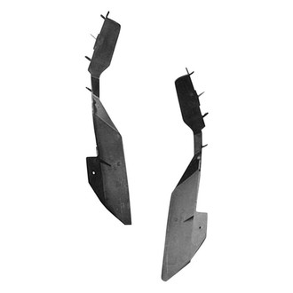 Alzare® - Front Inner Driver and Passenger Side Bumper Cover Support Rail Set (CAPA Certified)